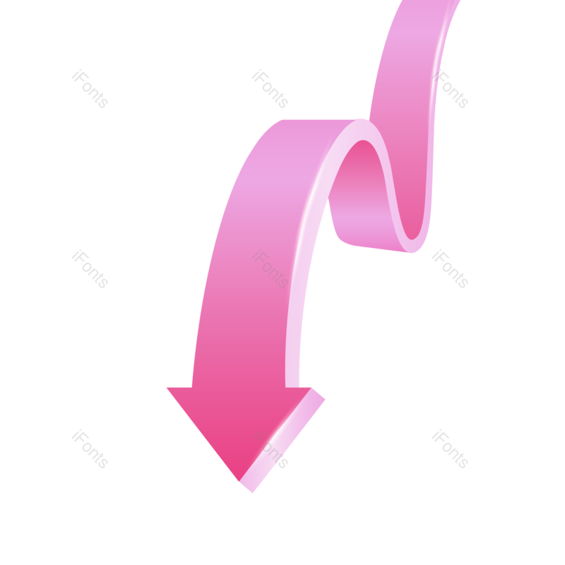 箭头图片,粉色卡通元素,插画PNG,箭头素材免抠素材